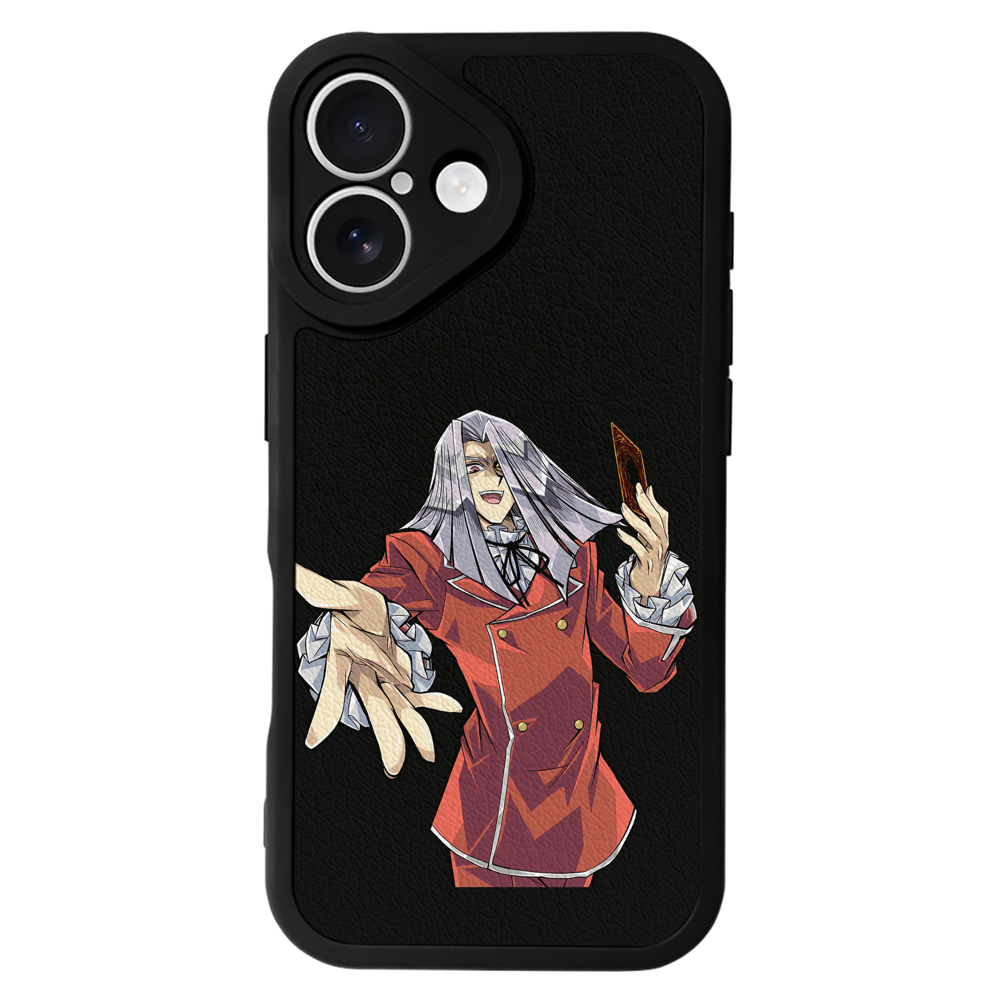 （画像用） 遊☆戯☆王 Yu-Gi-Oh! 【iPhone 16シリーズ対応】シリコンスマホケース（レザー調） 材質：シリコン